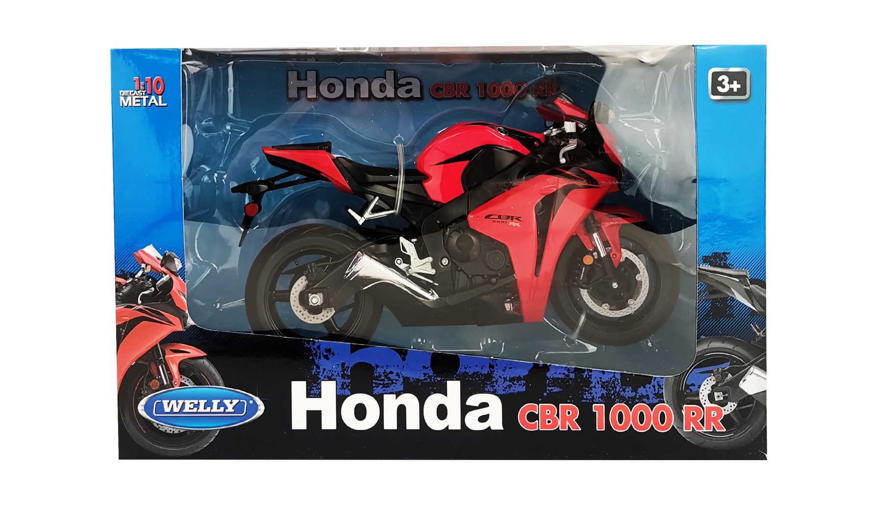 Мотоцикл Welly Honda 1:10 62804W - фото 2