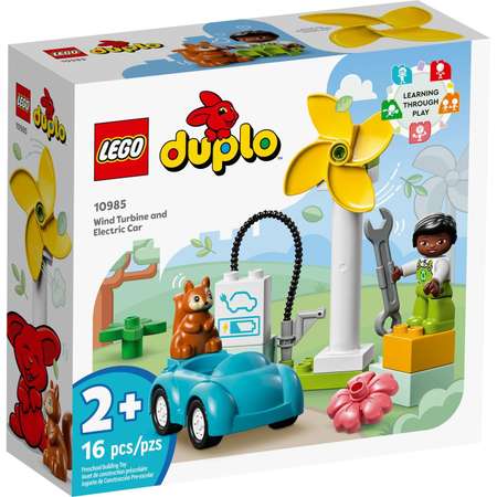 Конструктор LEGO DUPLO Турбина и электромобиль блочный