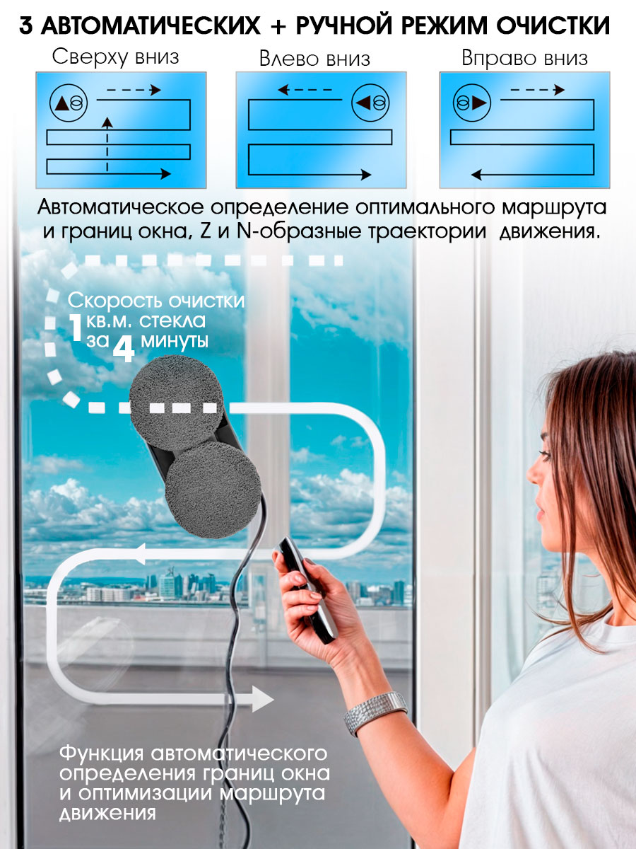 Робот-мойщик окон ENDEVER Skyclean-100 - фото 6