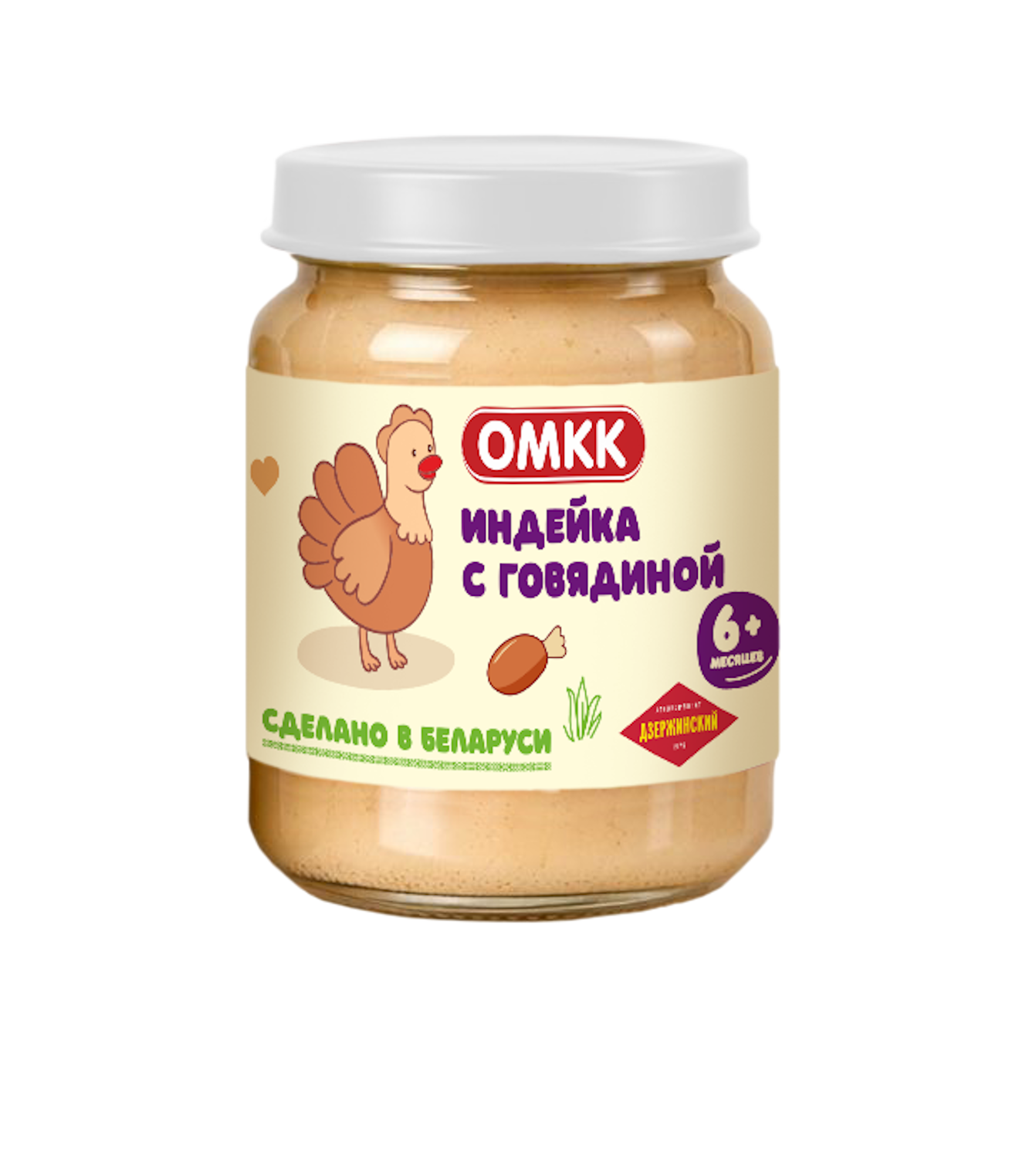 Готовый обед ОМКК Индейка-говядина с 6 мес 90 г - фото 1