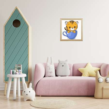 Картина по номерам Molly Тигренок в чашке