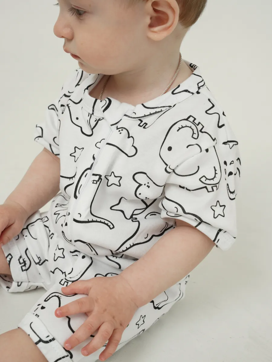 Песочник 3 шт Супер Пупс нбр/3пр/псчн/молн/ЗебралисточкиСветлыйхакиСлоны - фото 26