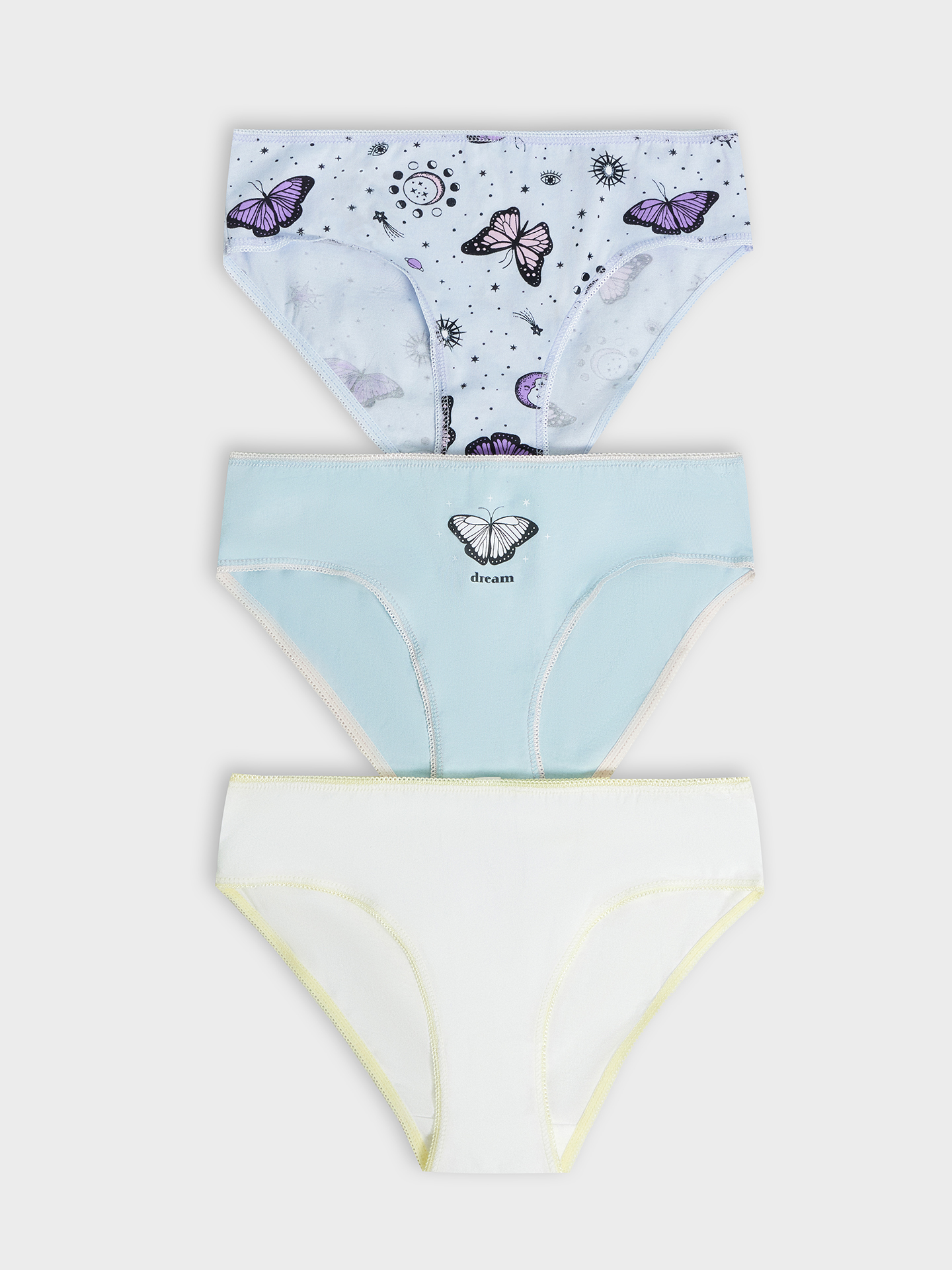 Трусы 3 шт Mark Formelle (Марк Формэль) 417740-3/зимнее небо +печать - фото 1