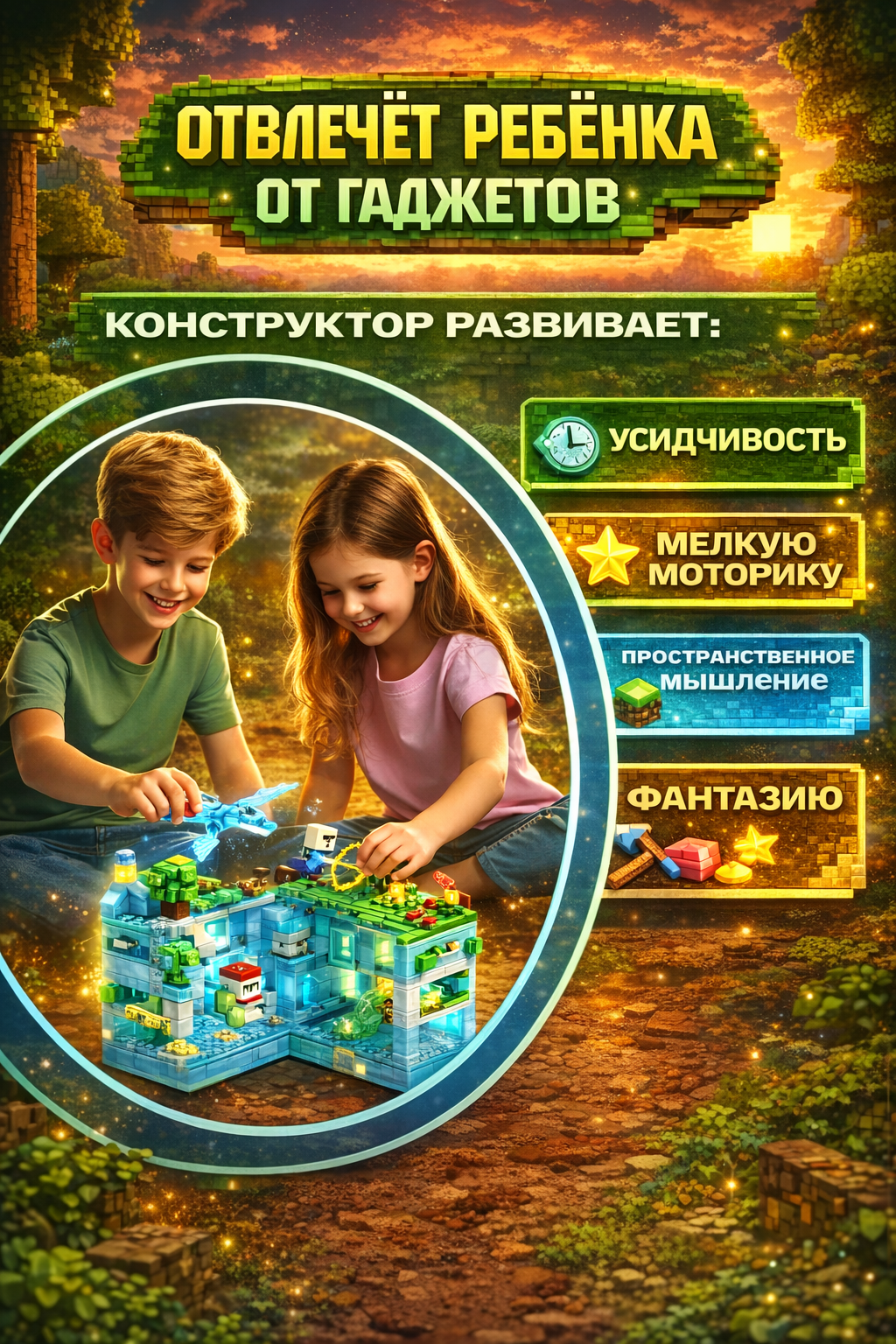 Конструктор BalaToys Mimccraft 503 дет. - фото 3