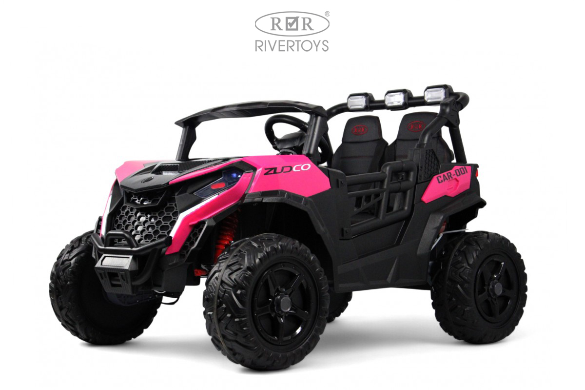 Электромобиль RIVERTOYS K555KK-BUGGY-PINK С пультом ДУ - фото 5
