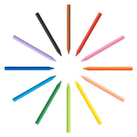Восковые мелки BIC Kids 12 шт.