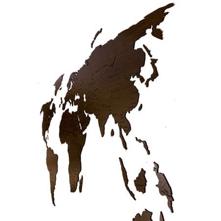 Карта мира настенная Afi Design деревянная с гравировкой 150х80 см Countries Rus венге