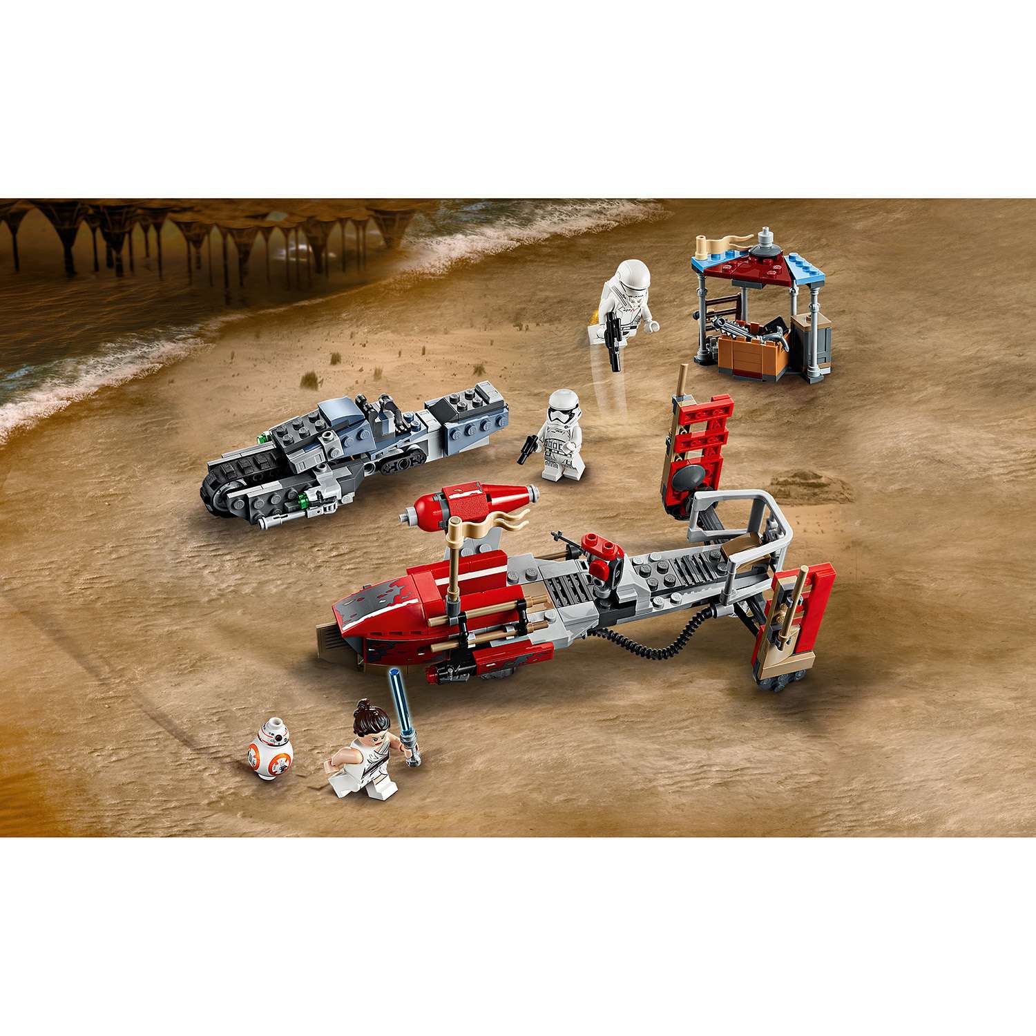 Конструктор LEGO Star Wars Погоня на спидерах блочный - фото 8