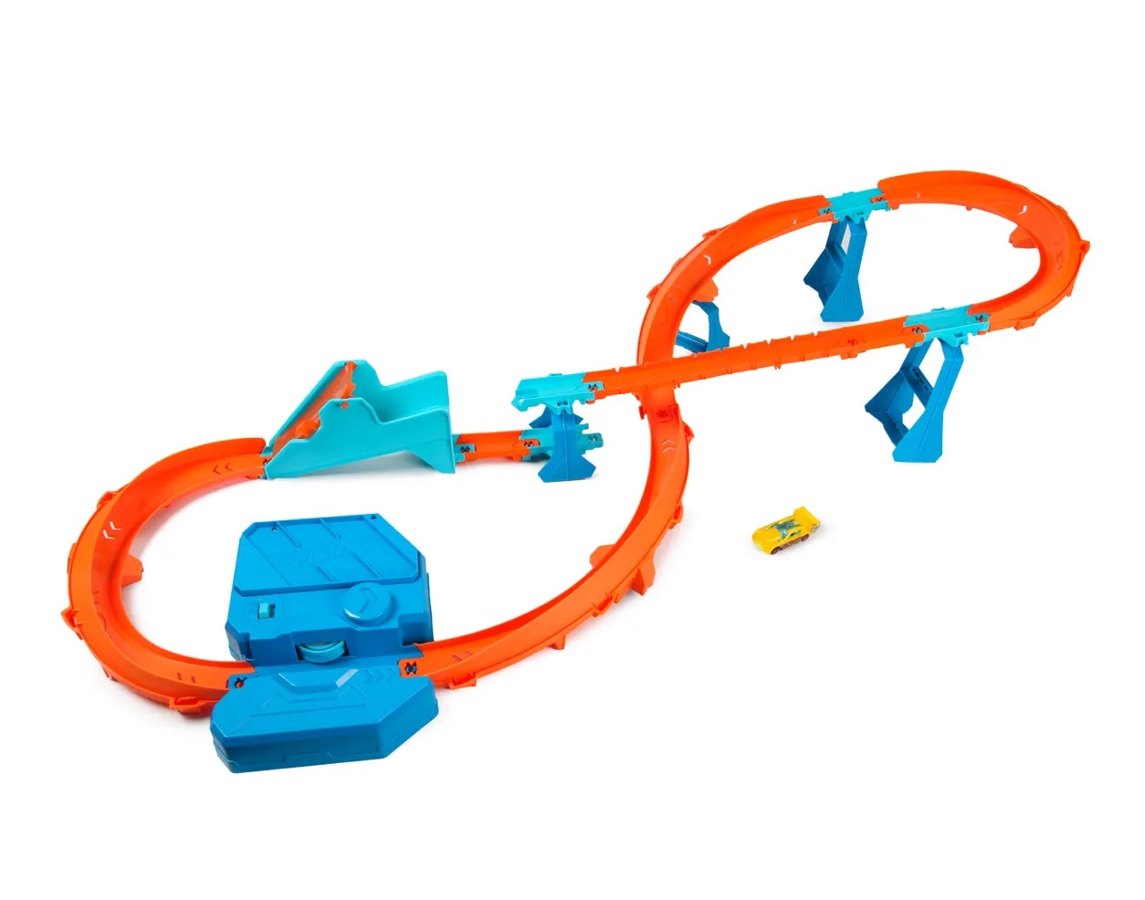 Трек Hot Wheels с трамплином и приводом 3 в 1 JDB49 - фото 12