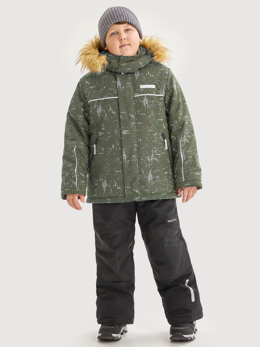 Костюм NIKASTYLE +7з5925 хаки/черный - фото 1