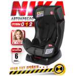 Автокресло BabyCare Nika 0+/1/2 (0-25 кг) черный