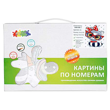 Картина по номерам Цветной