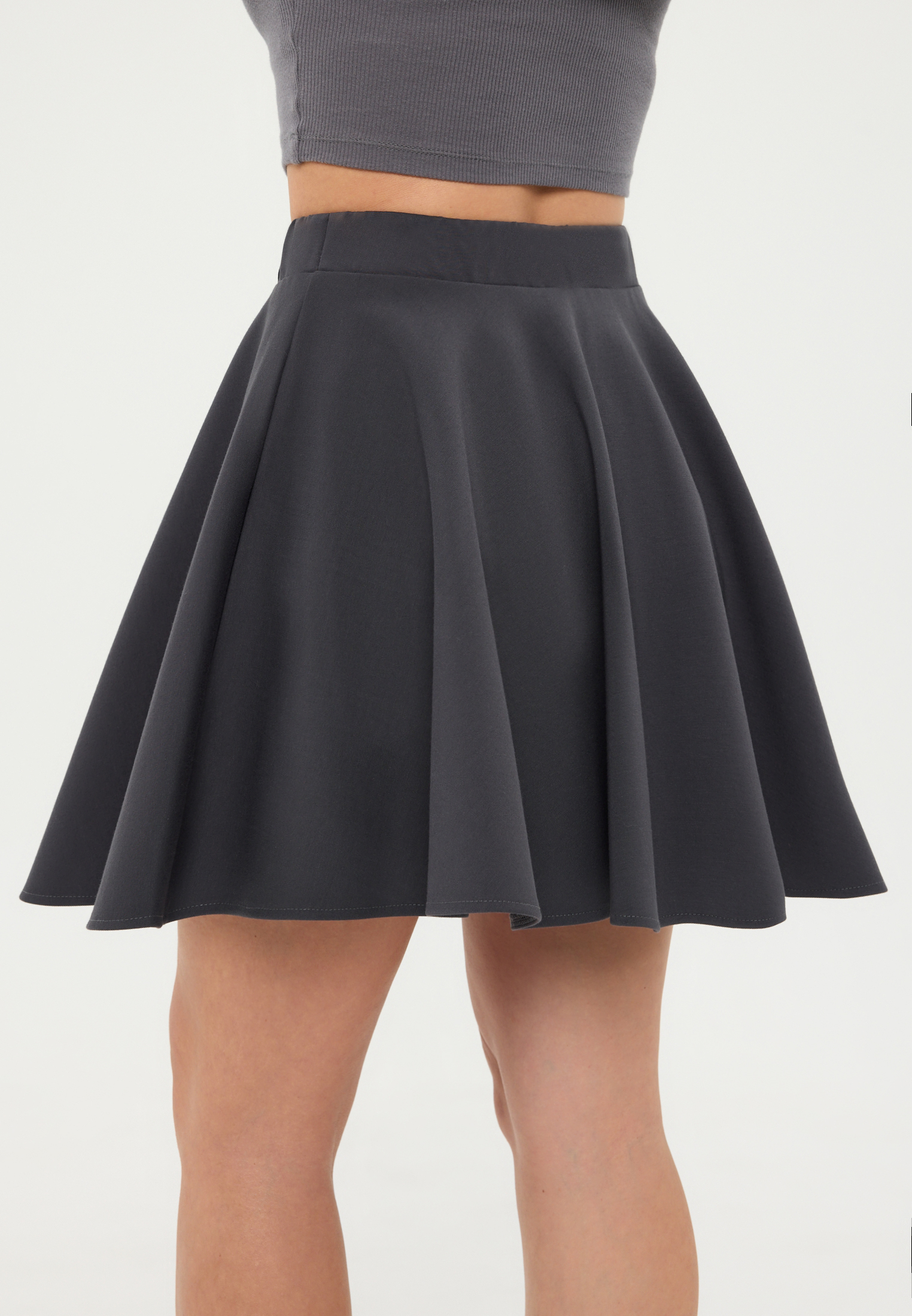 Юбка Stylish AMADEO AWS-5005-серый - фото 9