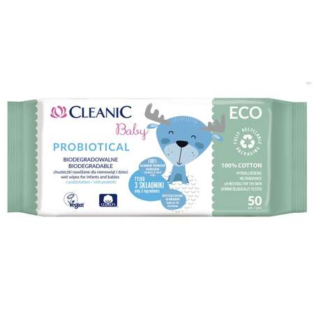 Влажные салфетки Cleanic 50 шт.