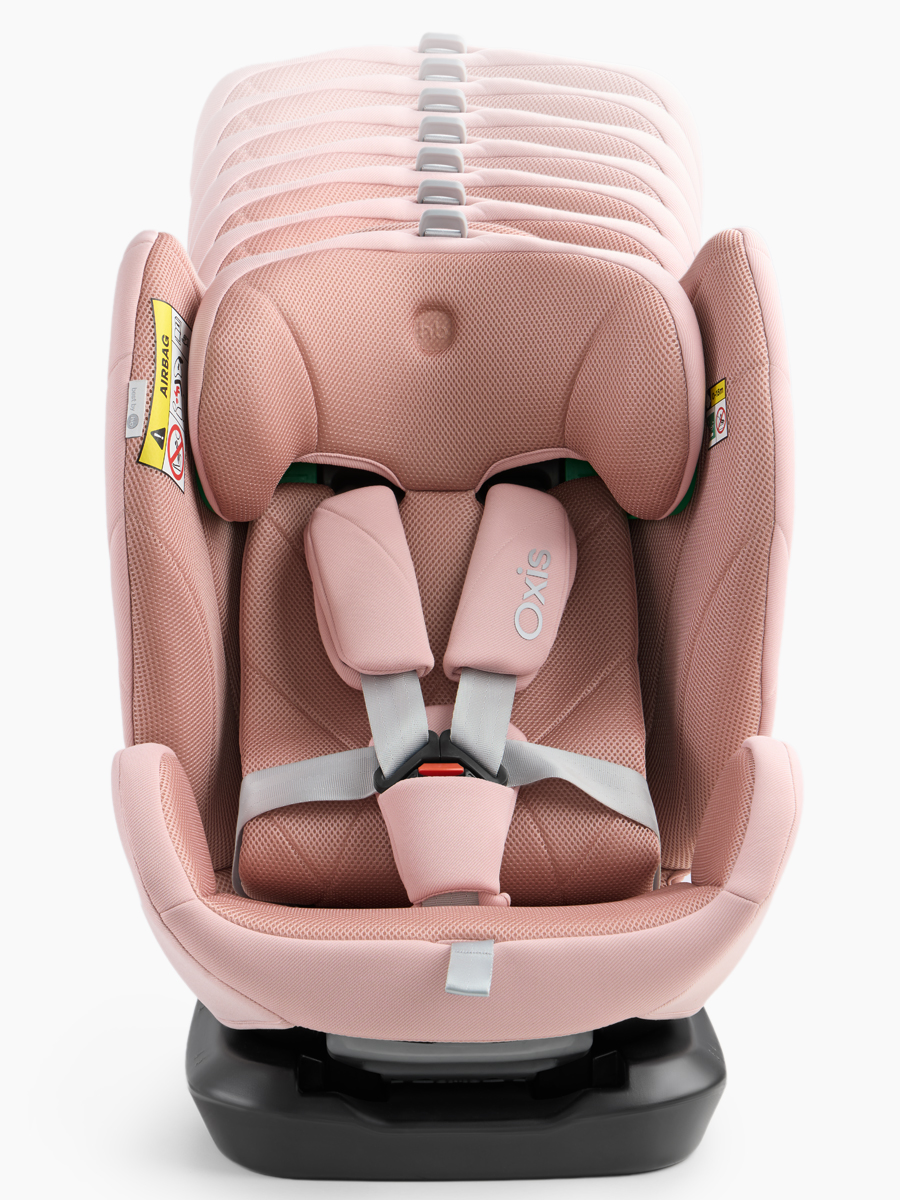 Автокресло Happy Baby Oxis 0+/1/2/3 (0-36 кг) розовый - фото 6