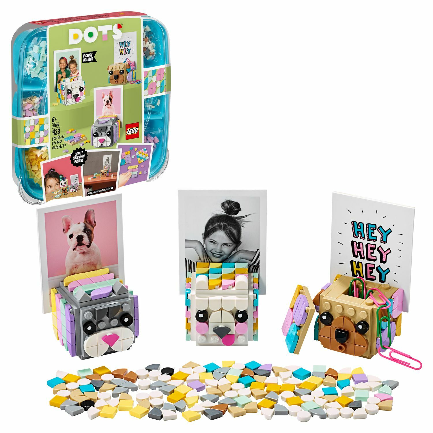 Конструктор LEGO DOTS Подставки для фото Животные - фото 1