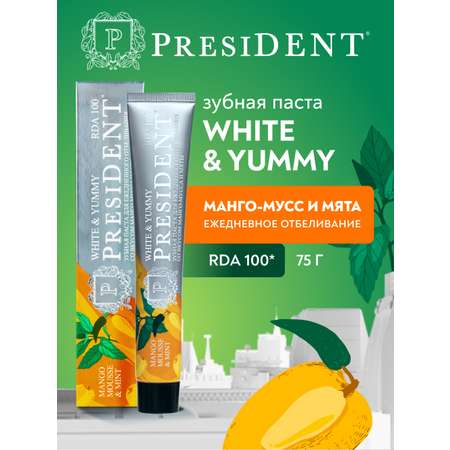 Зубная паста President без фтора фруктовый
