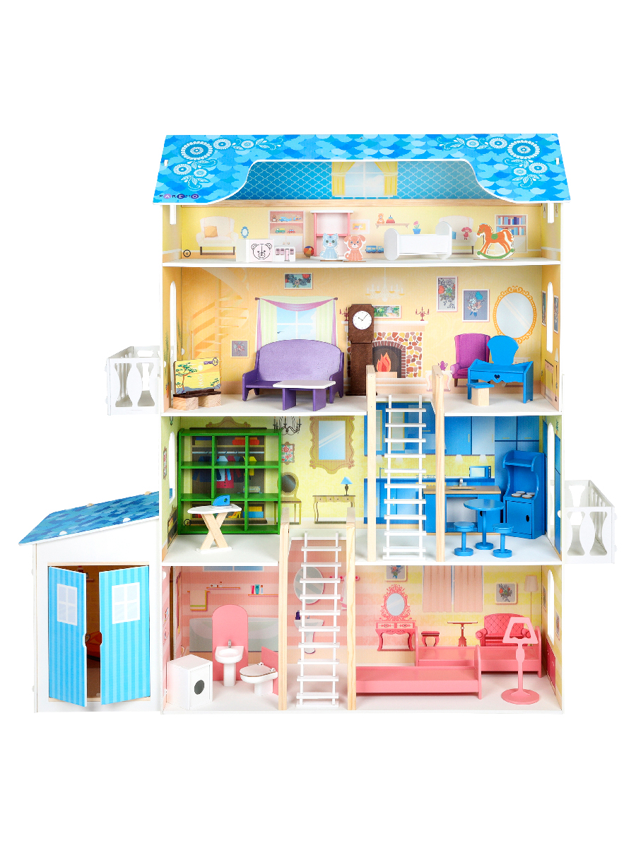 Домик для кукол PAREMO 135 см с мебелью PD316 - фото 23
