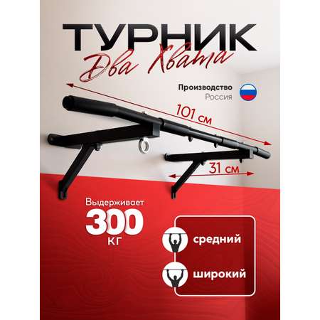 Турник детский настенный для дома, 2 хвата