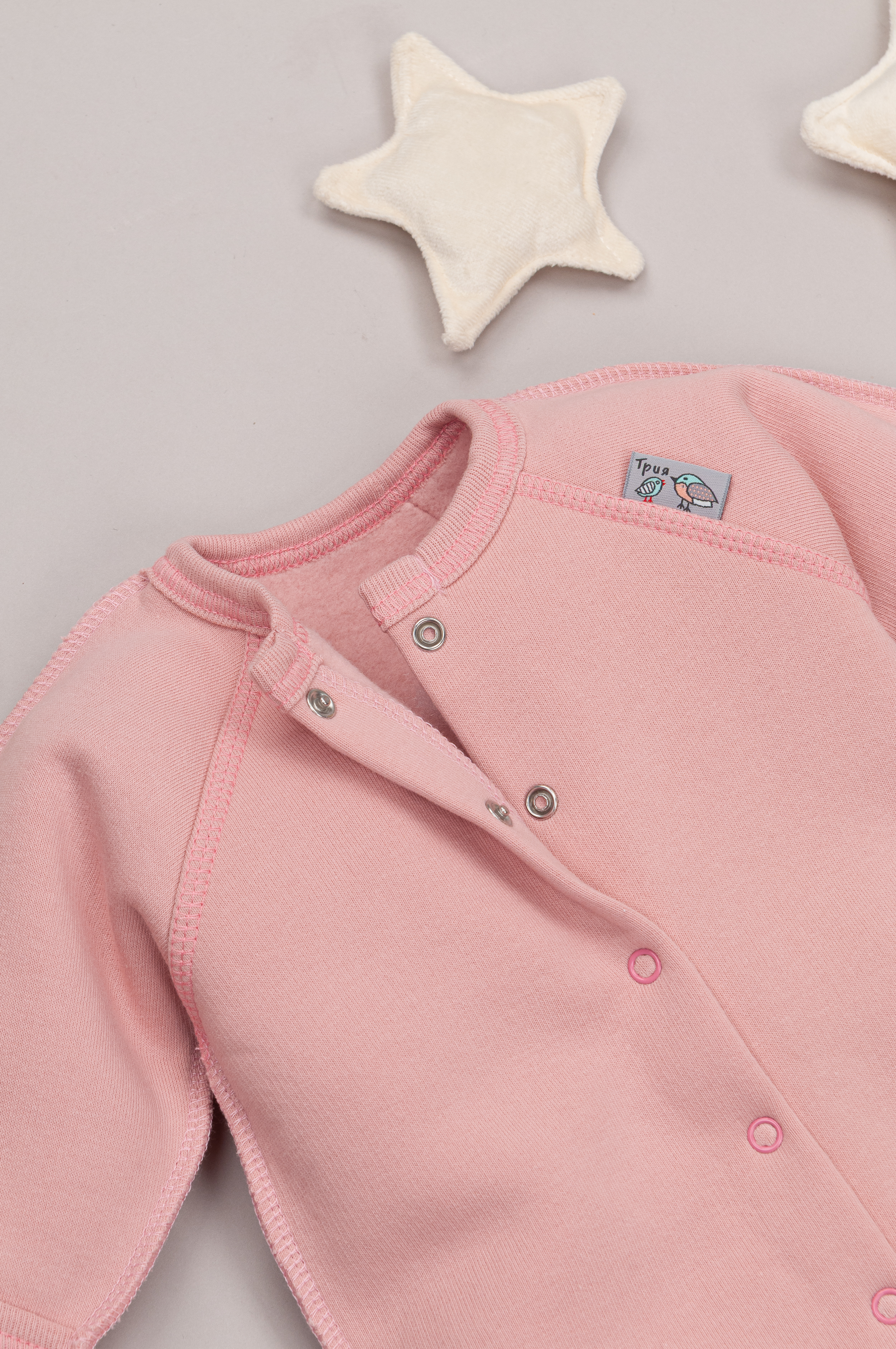 Комбинезон ТРИЯ 1131 футер 3-х нитка св пудра - фото 4