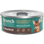 Корм полнорационный Brunch для кошек влажный Brunch с индейкой 100г