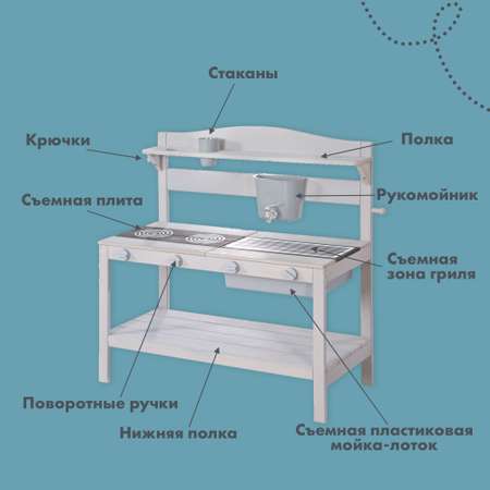 Игрушечная кухня Roba