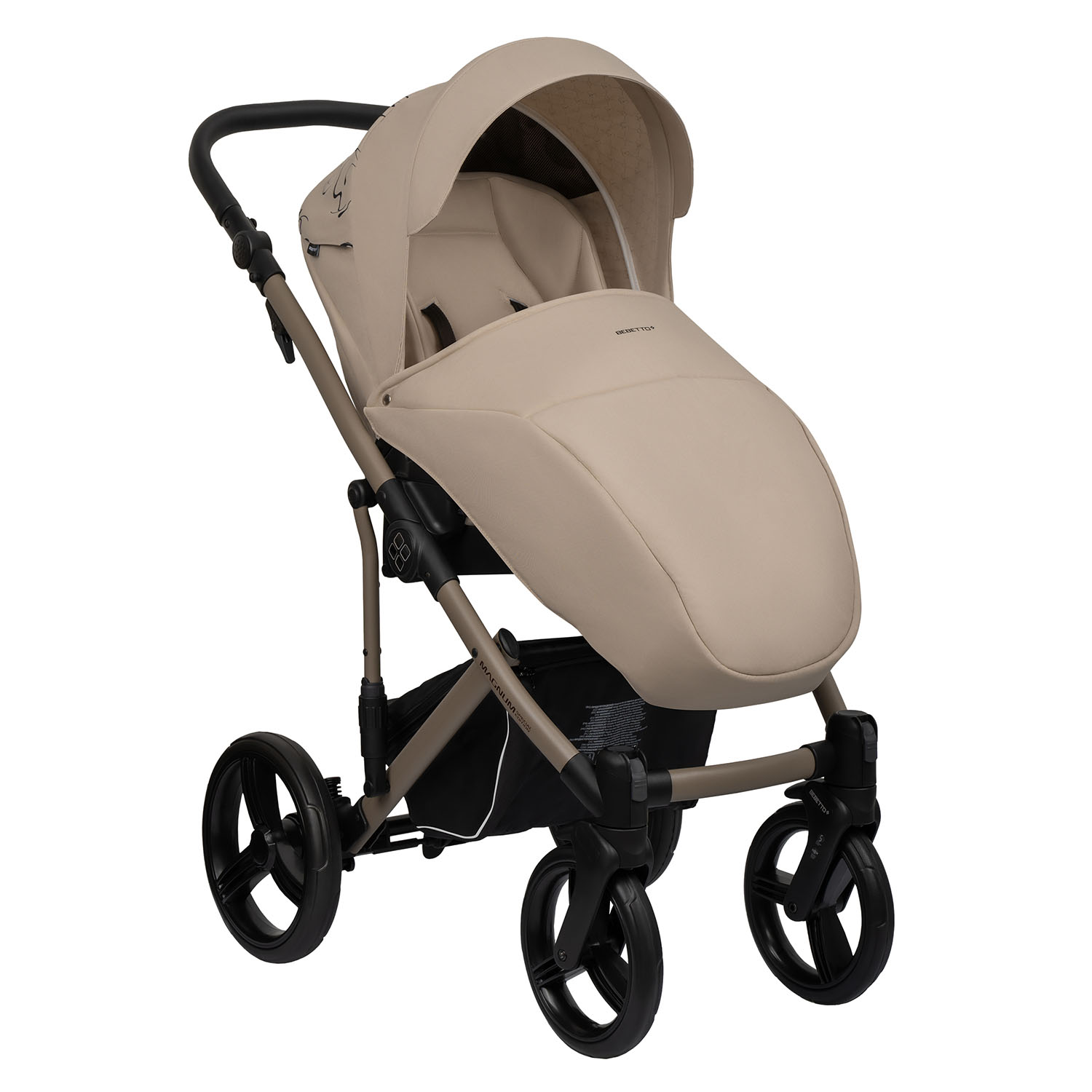 Коляска 2в1 Bebetto Magnum Light SE бежевый - фото 7