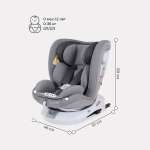 Автокресло Rant Drive Active Line Grey Isofix 0+/1/2/3 (0-36 кг) серый