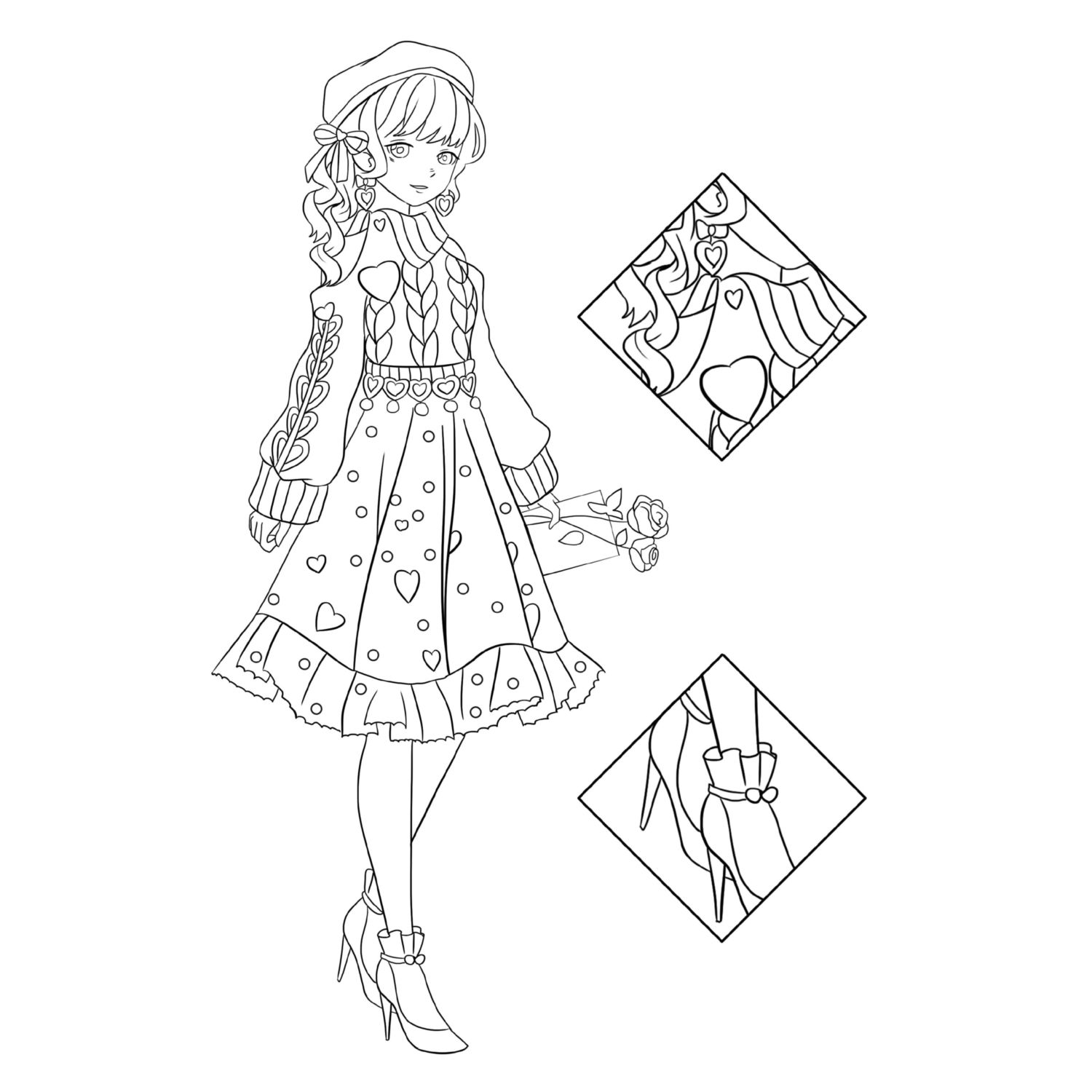 Книга Эксмо Art book. Impressed by Love Nikki-Dress Up Queen. Раскраска - фото 9