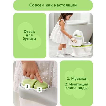 Горшок-унитаз детский Play okay со звуком музыкальный