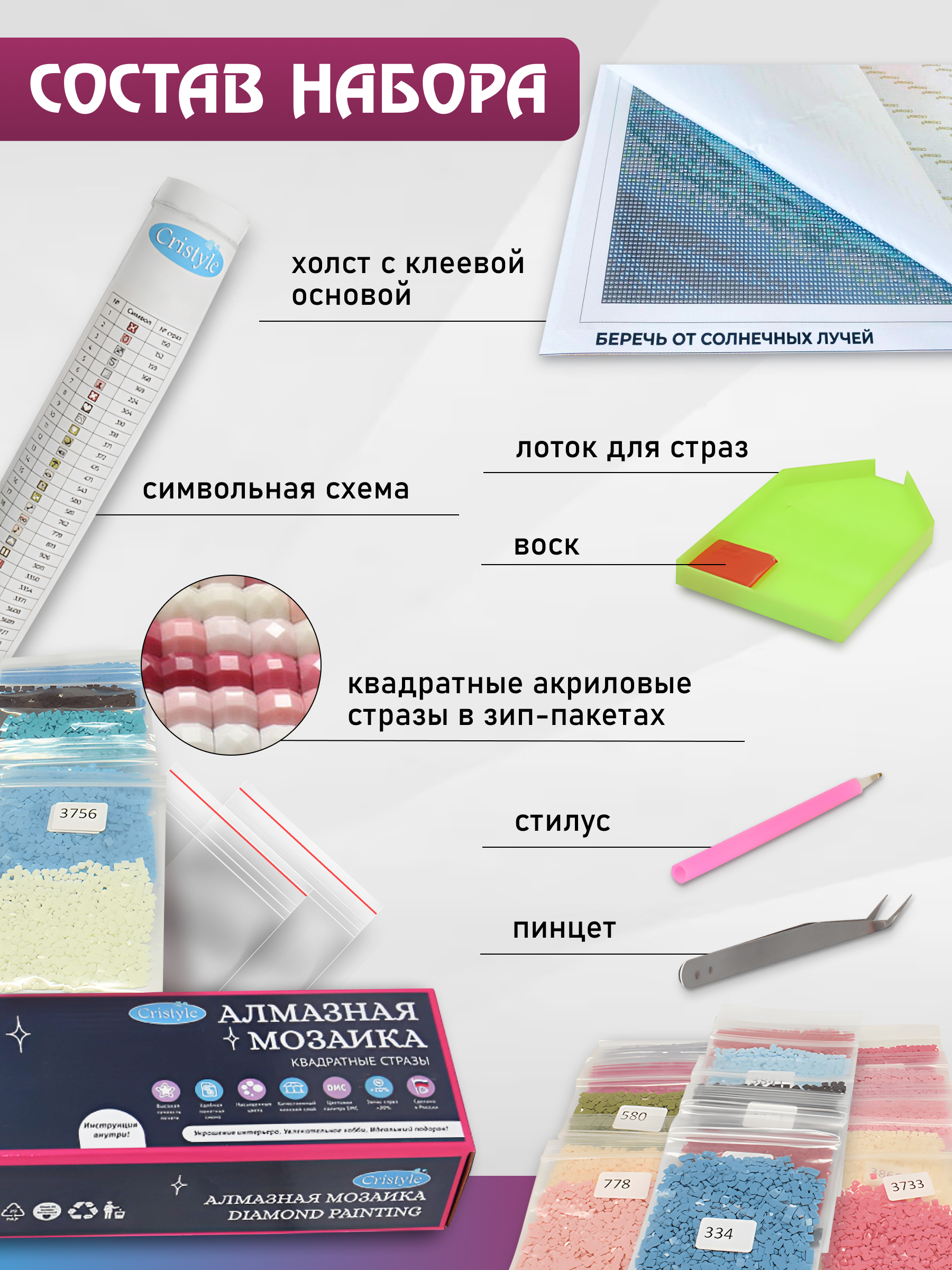 Алмазная мозаика Cristyle Мишки - фото 3