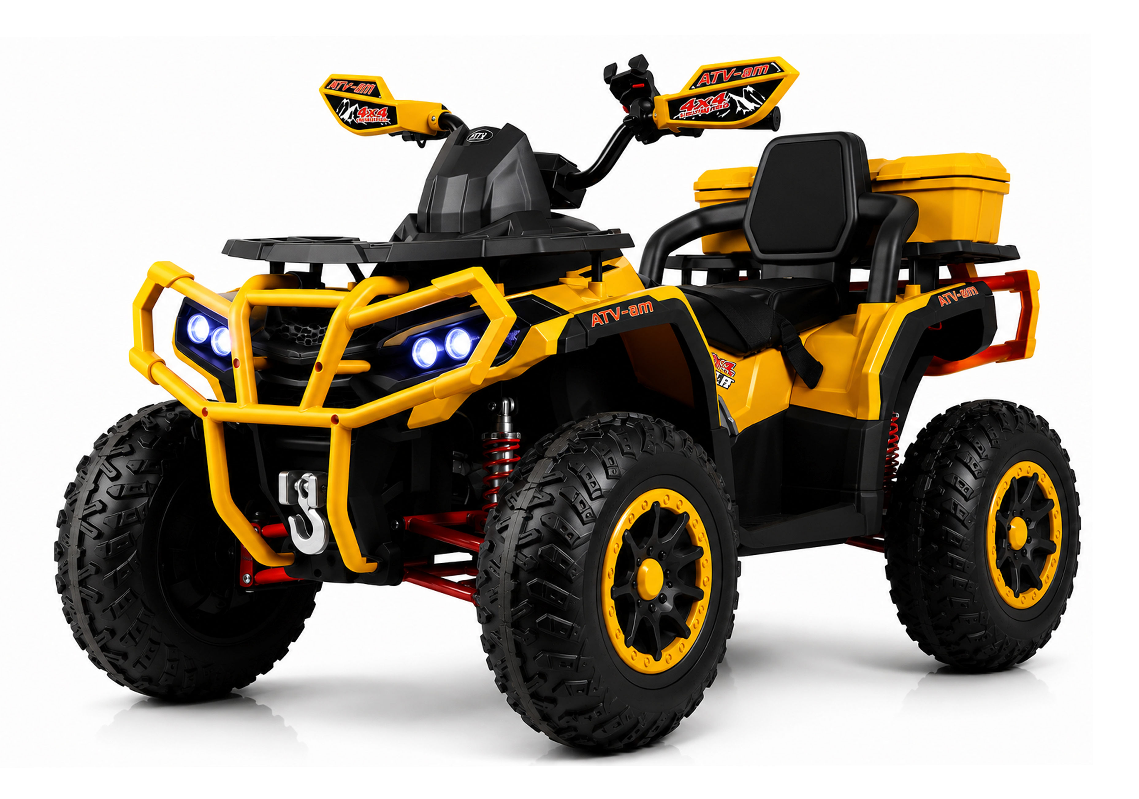 Электромобиль RIVERTOYS Z111ZZ-NEW-YELLOW С пультом ДУ - фото 22