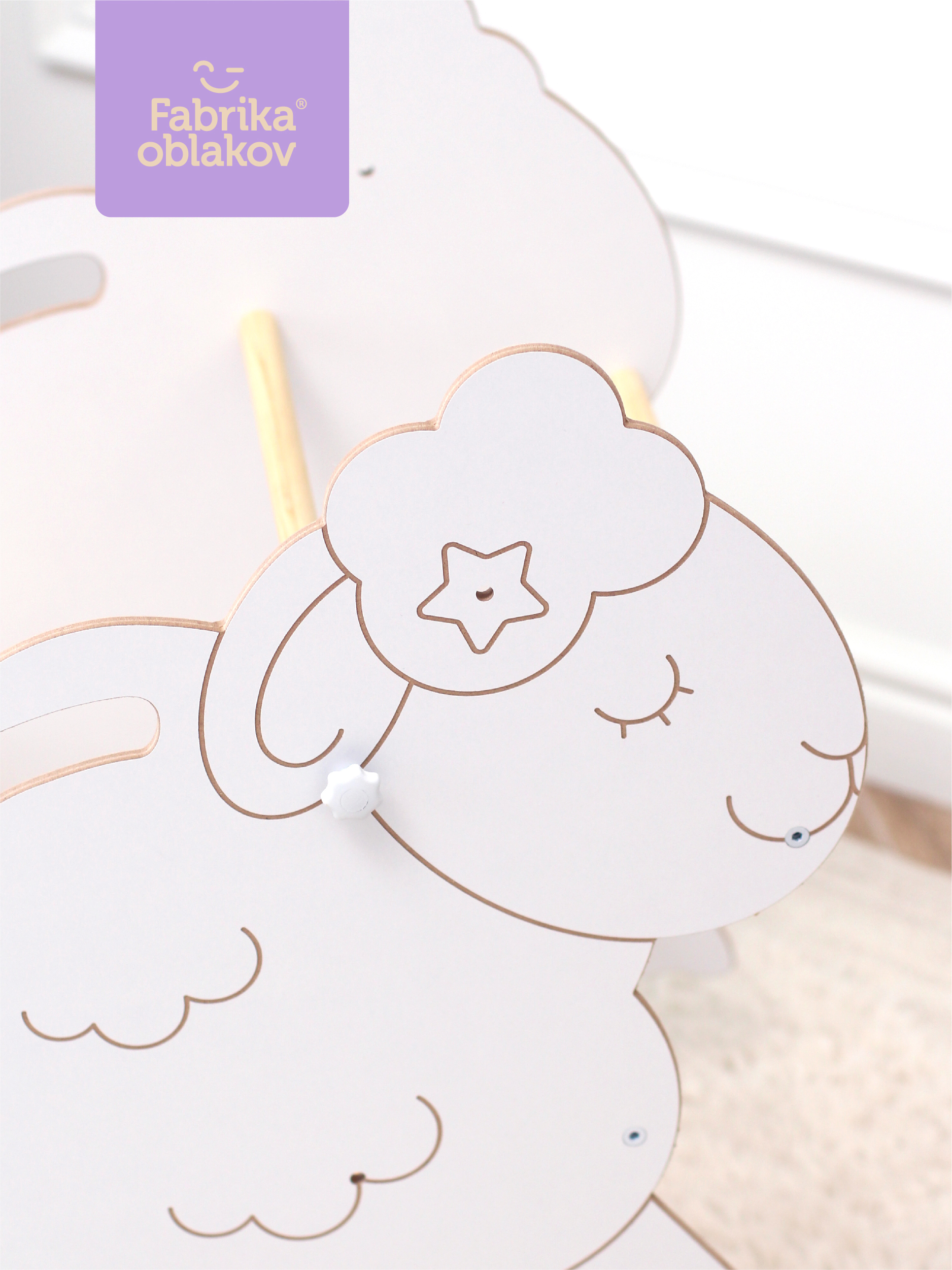 Качели Фабрика Облаков Овечка белый - фото 2