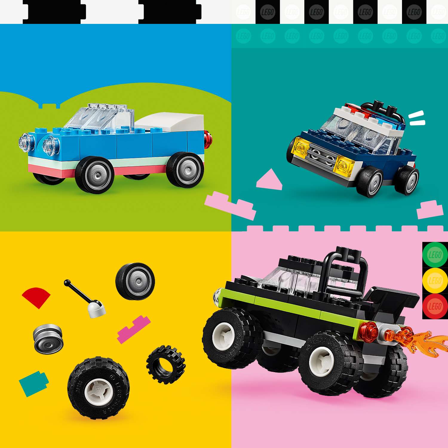 Конструктор LEGO Classic Креативный транспорт 900 дет. - фото 8