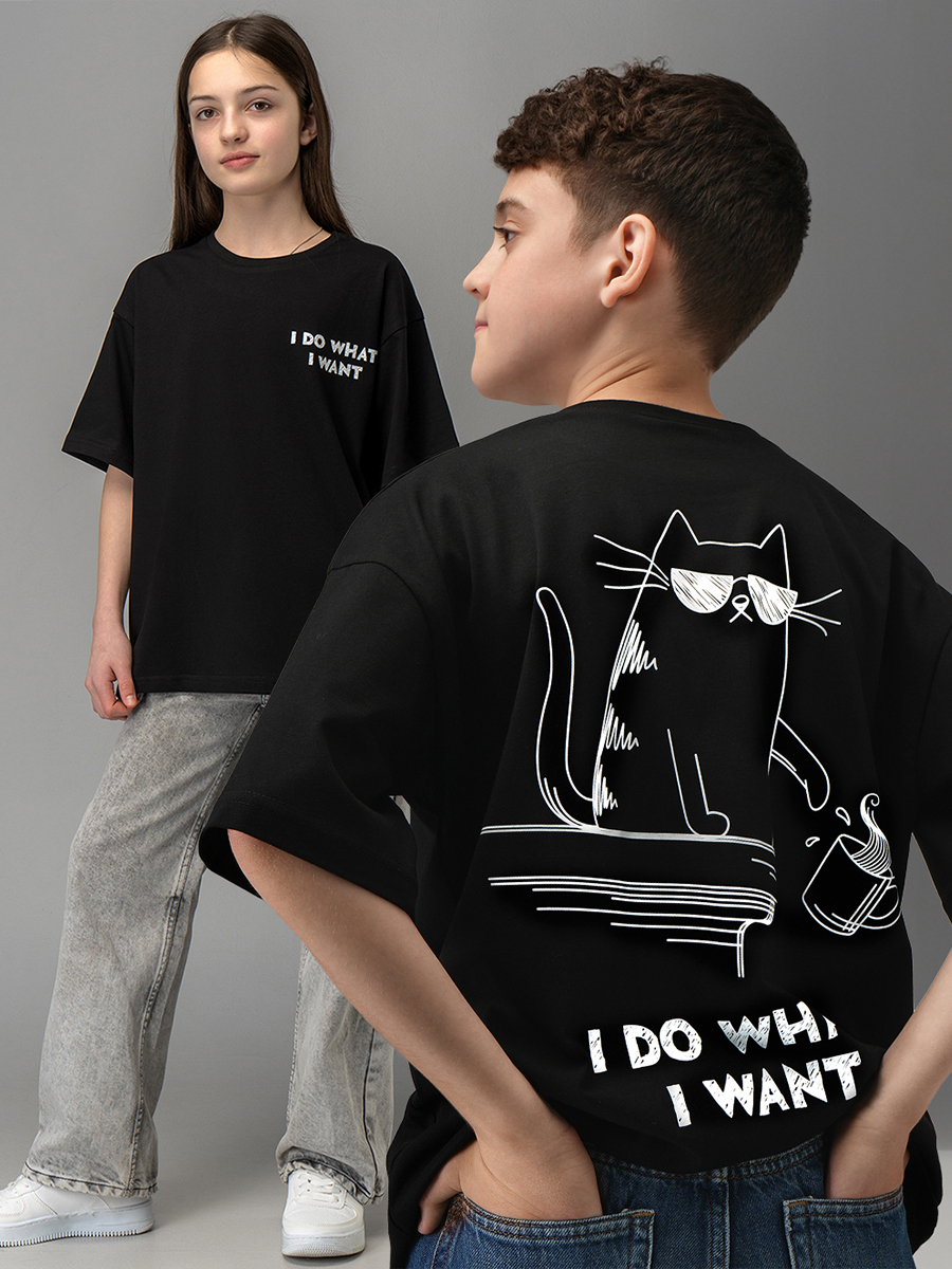 Футболка HappyFox HF0178SPPкот.черный - фото 2