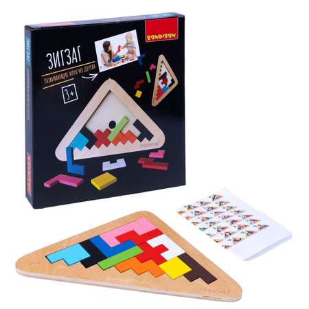 Настольная игра Bondibon пазл деревянный Зигзаг