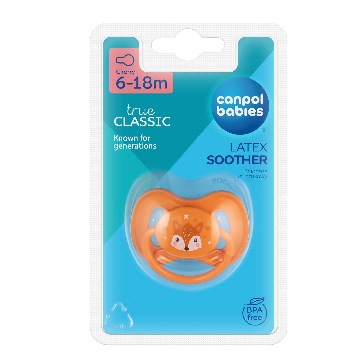 Пустышка Canpol Babies латекс классическая от 6 мес. 1 шт. в ассортименте - фото 7