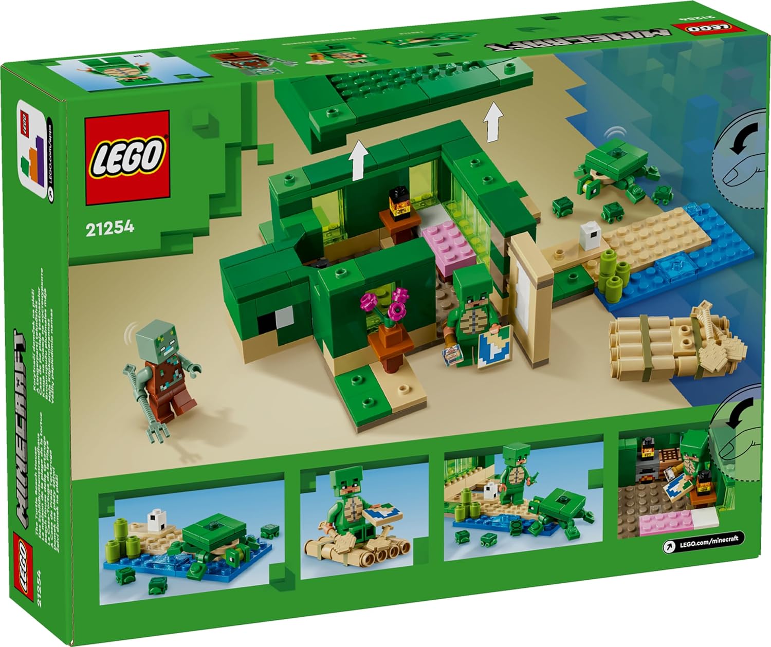 Конструктор LEGO Minecraft Черепаший пляжный домик 234 дет. - фото 7