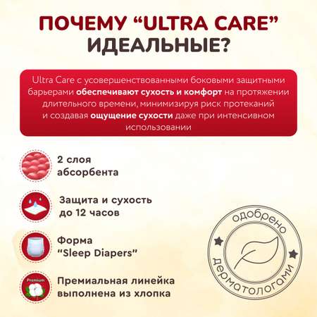 Подгузники Momi Ultra Care M (6-11 кг) 72 шт.