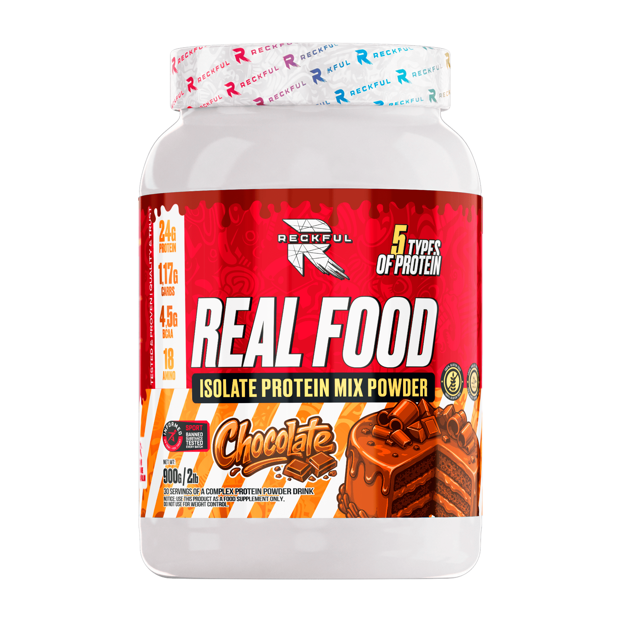 Protein Isolate Reckful Real Food Multi 1800 гр - фото 1