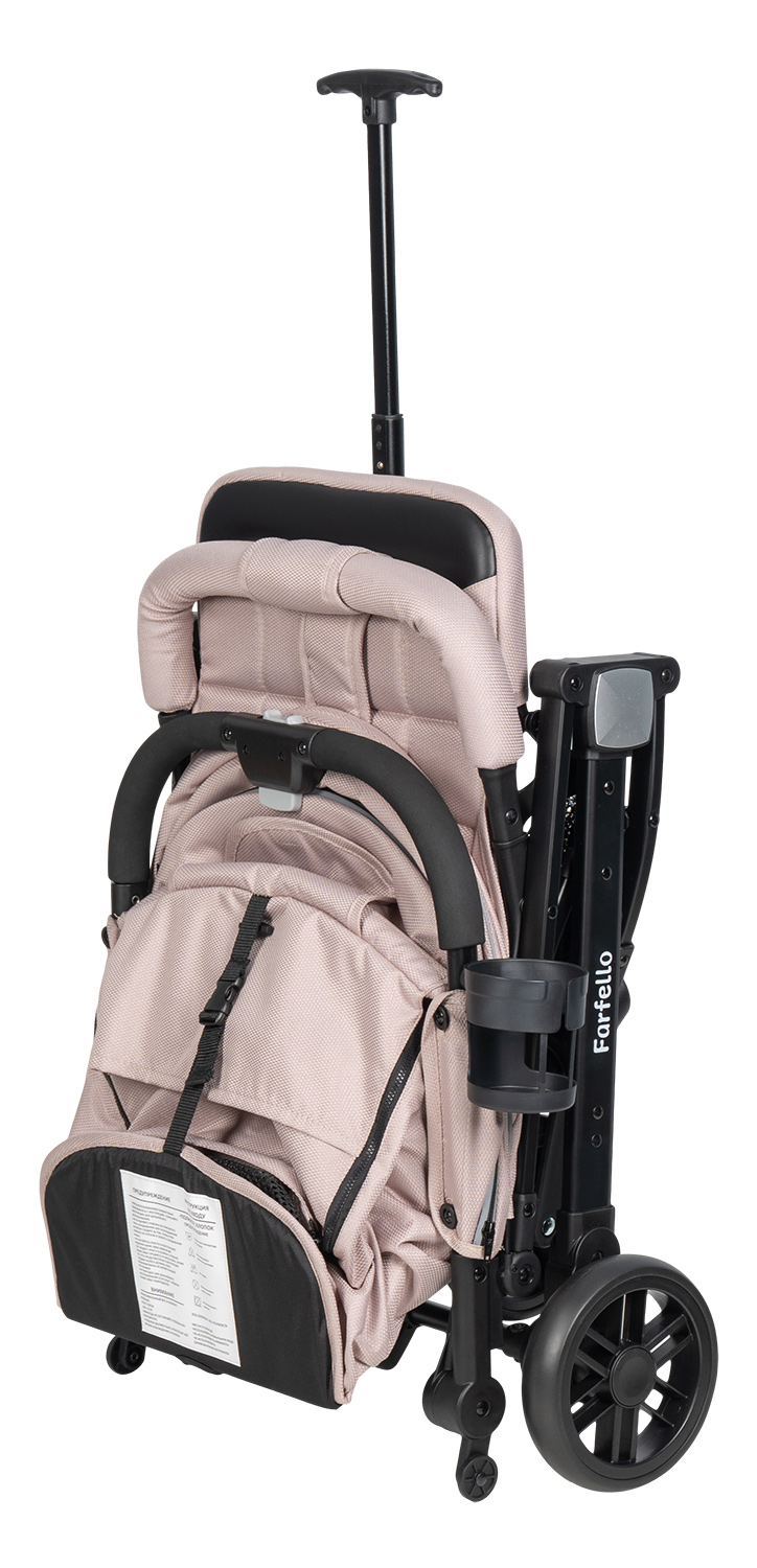 Коляска прогулочная Farfello Comfy Go Comfort бежевый - фото 16