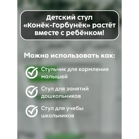 Стульчик для кормления Конёк Горбунёк Комфорт PRO трансформер