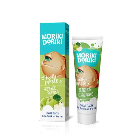 Зубная паста MORIKI DORIKI с фтором фруктовый, яблоко