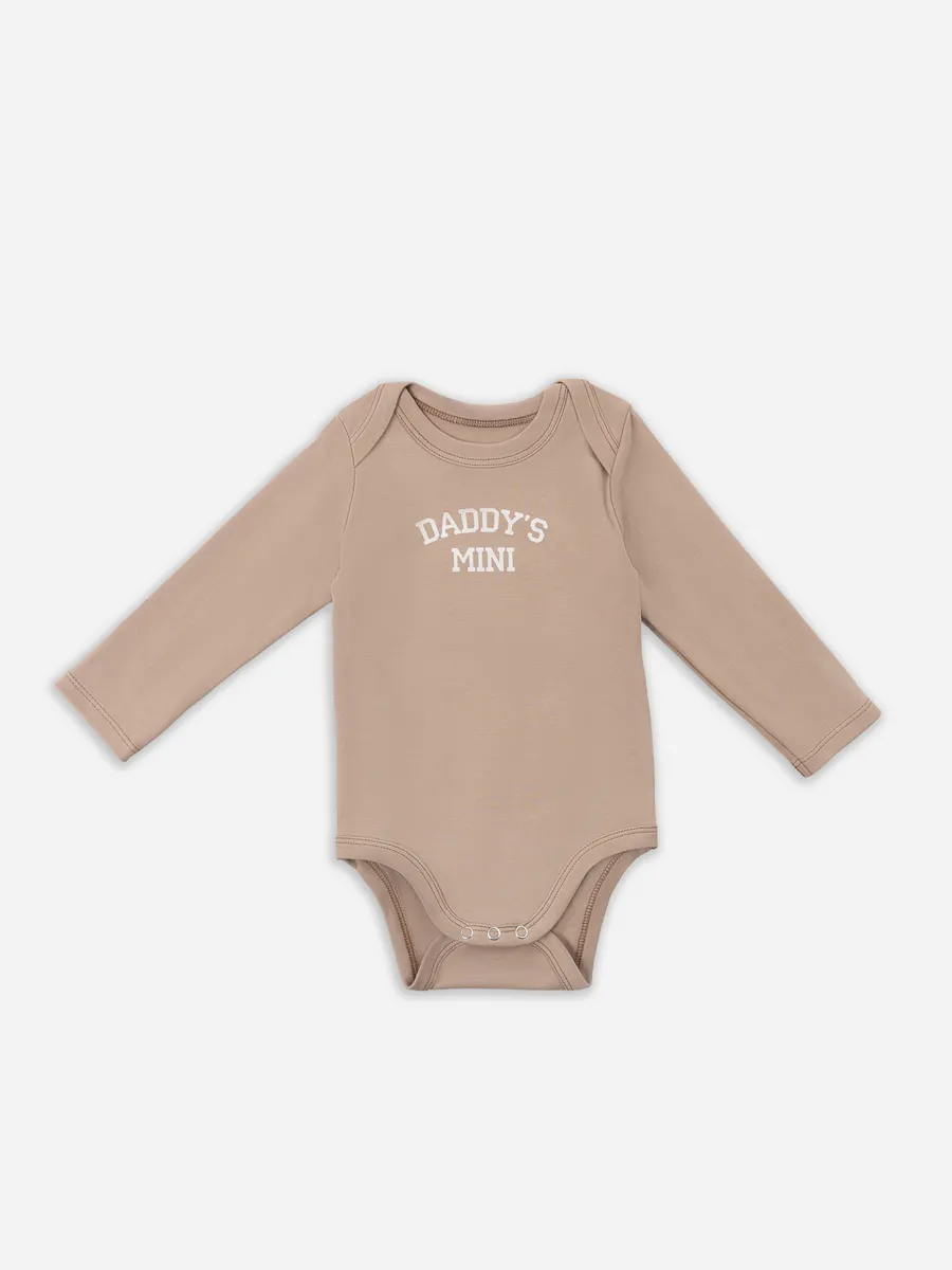 Боди 3 шт Mark Formelle (Марк Формэль) 13016-3/молочный +серо-коричневый +бежевый +печать - фото 14