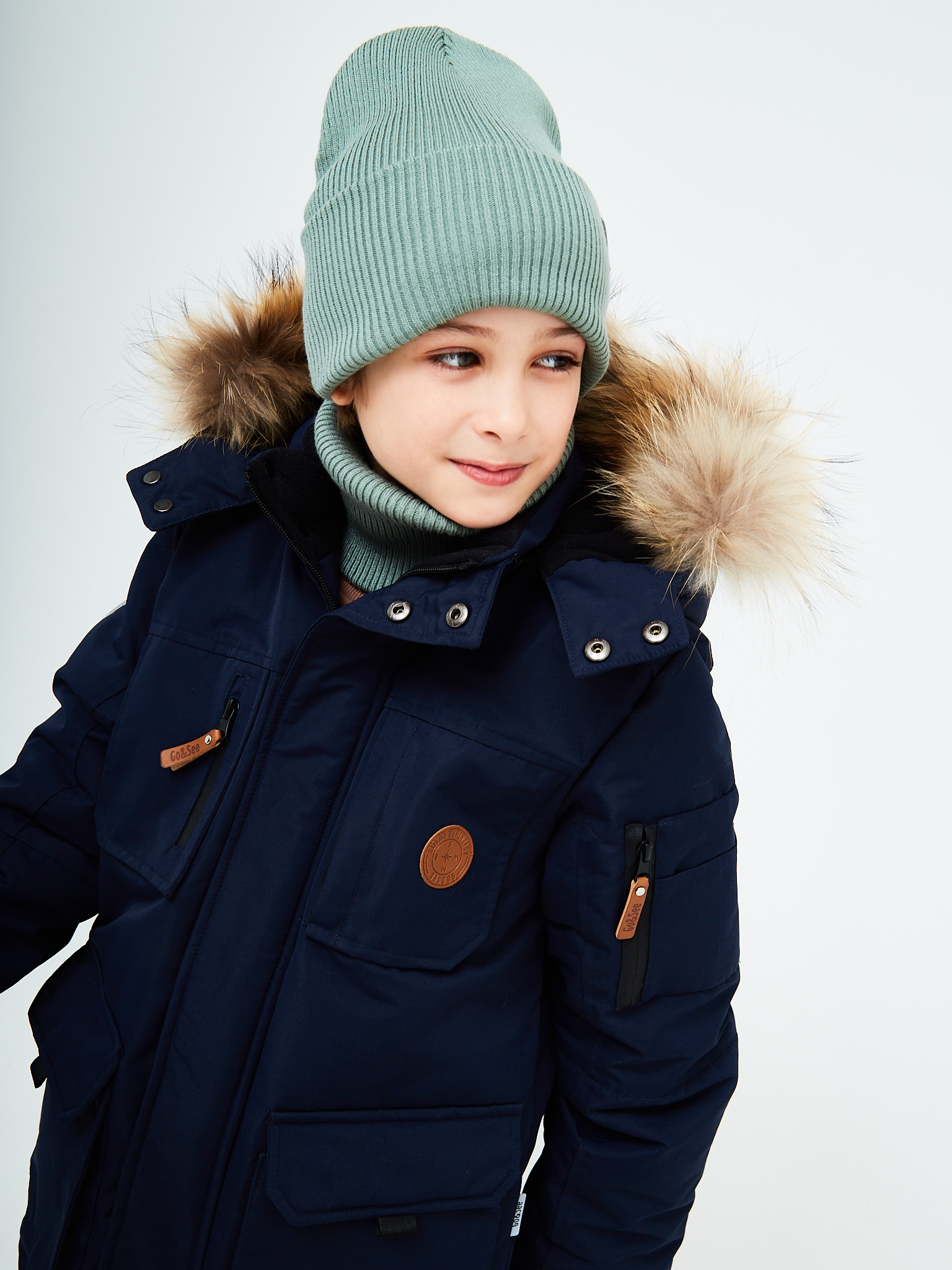 Шапка и снуд KUBRIO KU-H-52-lopata-oliveB - фото 12