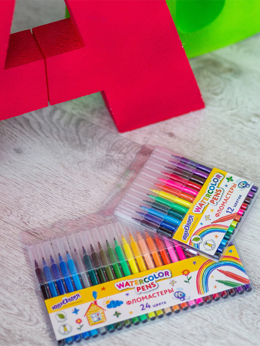 Фломастеры Юнландия 12 шт. - фото 7