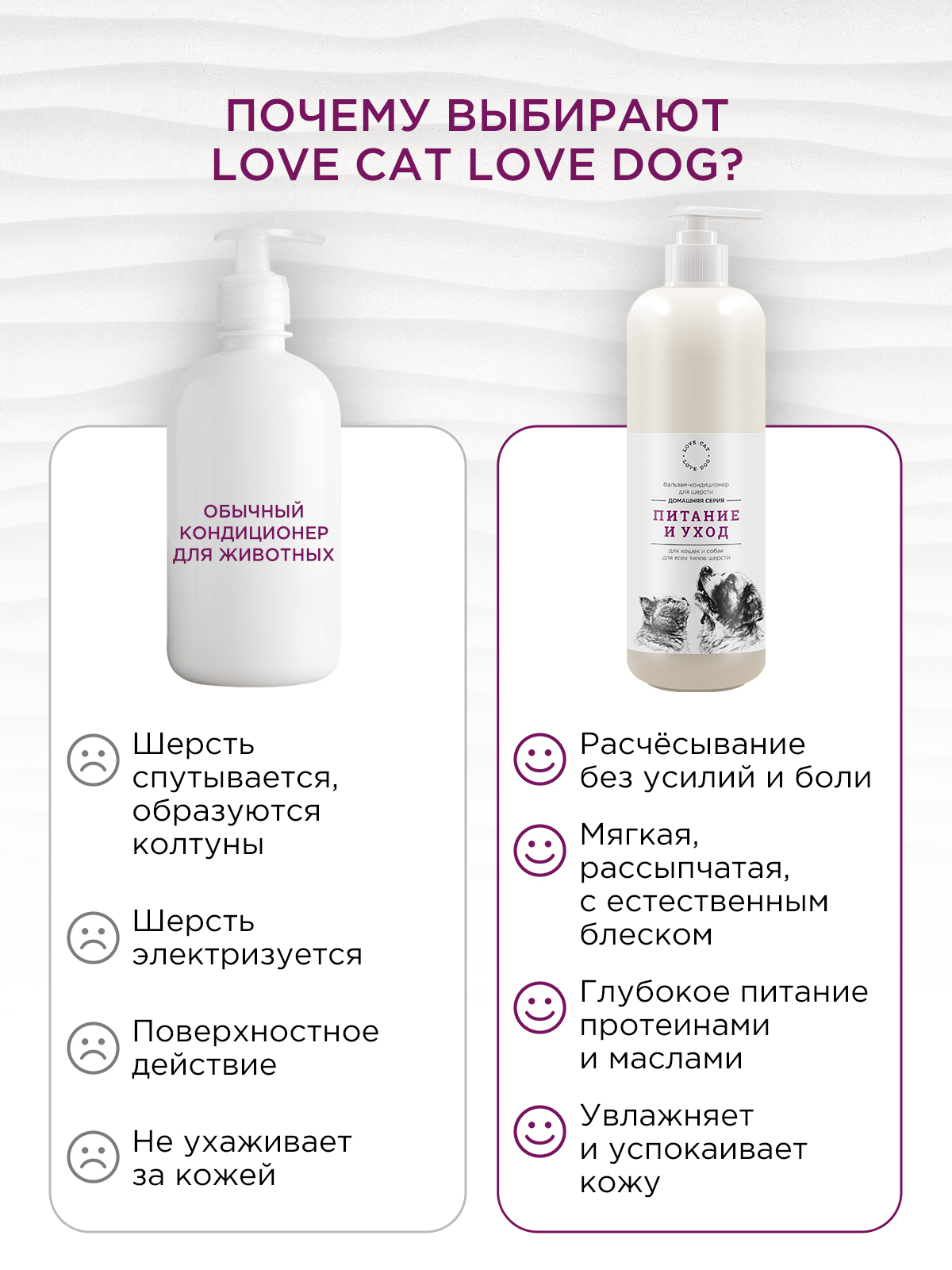 Бальзам-кондиционер LOVE CAT LOVE DOG для собак и кошек 500мл - фото 5
