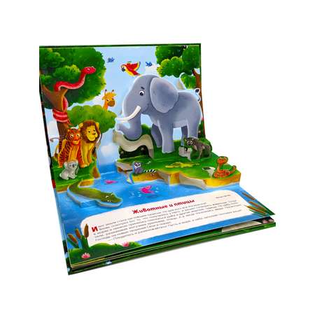 Книга-панорамка Malamalama Библейские истории. Сотворение мира. Детская библия
