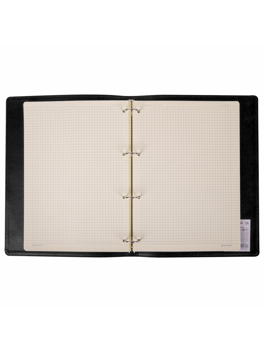 Тетрадь со сменным блоком Brauberg клетка 120 лист. - фото 9