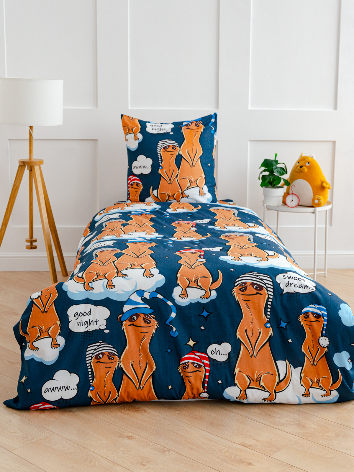 Комплект постельного белья PAVLine Сурикаты полутораспальный - фото 1